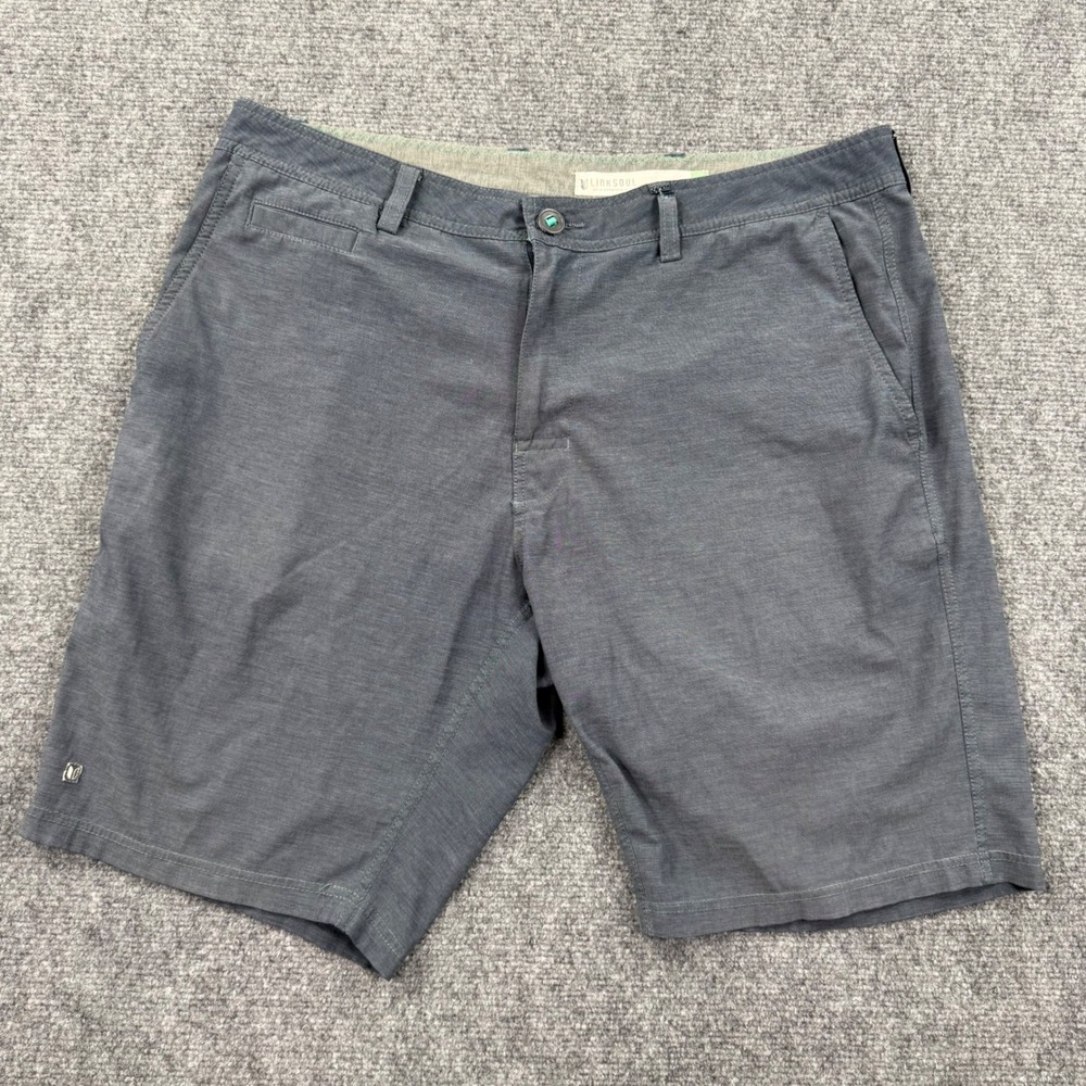 Linksoul Boardwalker Shorts 35 Gray Stretch Hybrid Golf Men's
